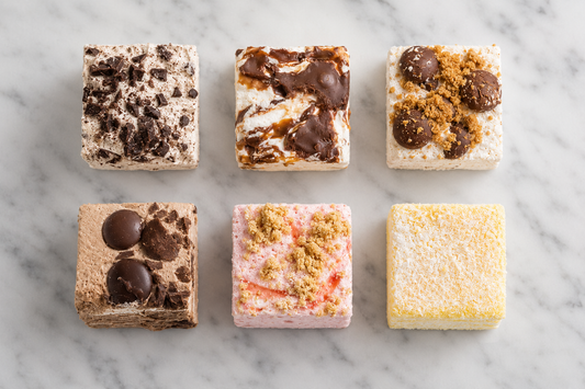 Smag Alle 6 – Gourmet Skumfidus Smagskassen (6 pakker / 36 stk)
