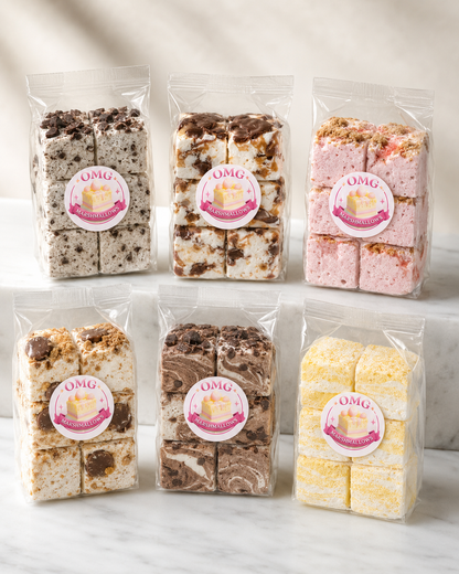Smag Alle 6 – Gourmet Skumfidus Smagskassen (6 pakker / 36 stk)